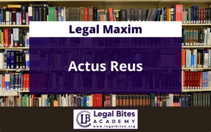 What does actus reus mean?