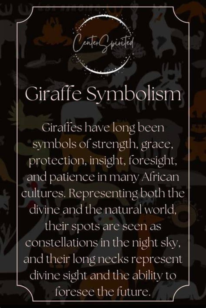 What does giraffe symbolize?