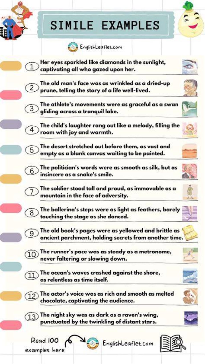 When are similes taught uk?