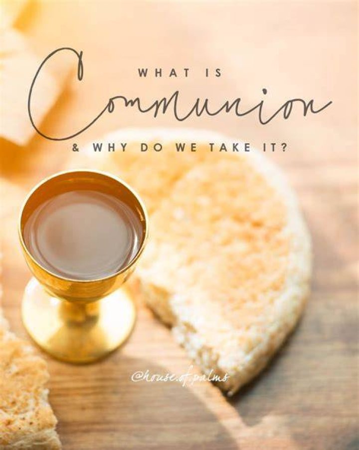 Why do we partake in communion?